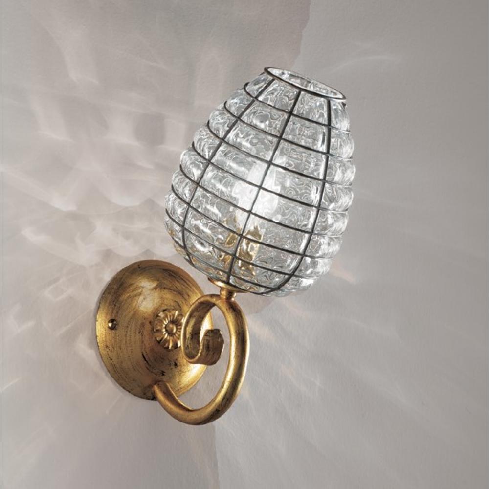 murano sklenena lampa siru rustikalna klasicka zlata elegantny nastenny svetlo osvetlenie zdobene obyvacka chodba kuchyna mestiansky zamkova lampy lameridiana interier dizajn.jpg